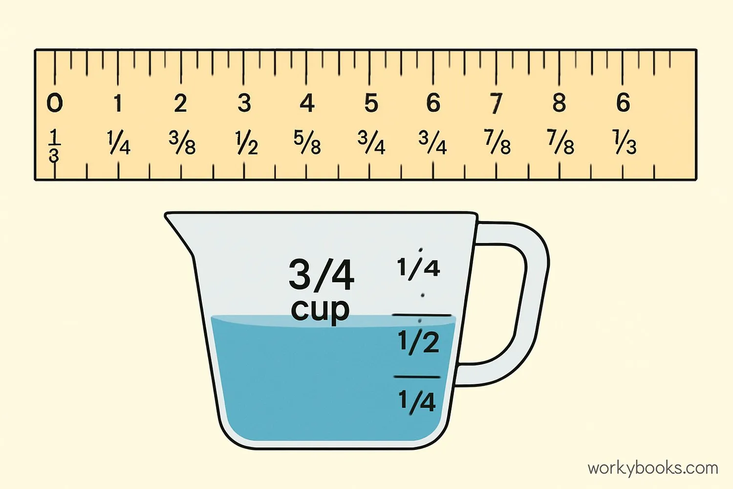 Image showing a Decimal to fraction conversion