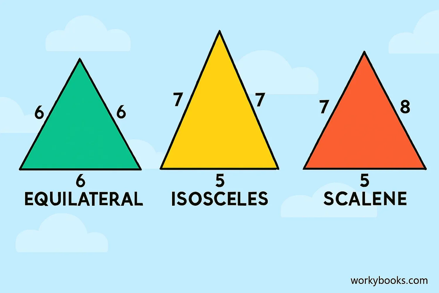 Image showing Comparison of triangle types