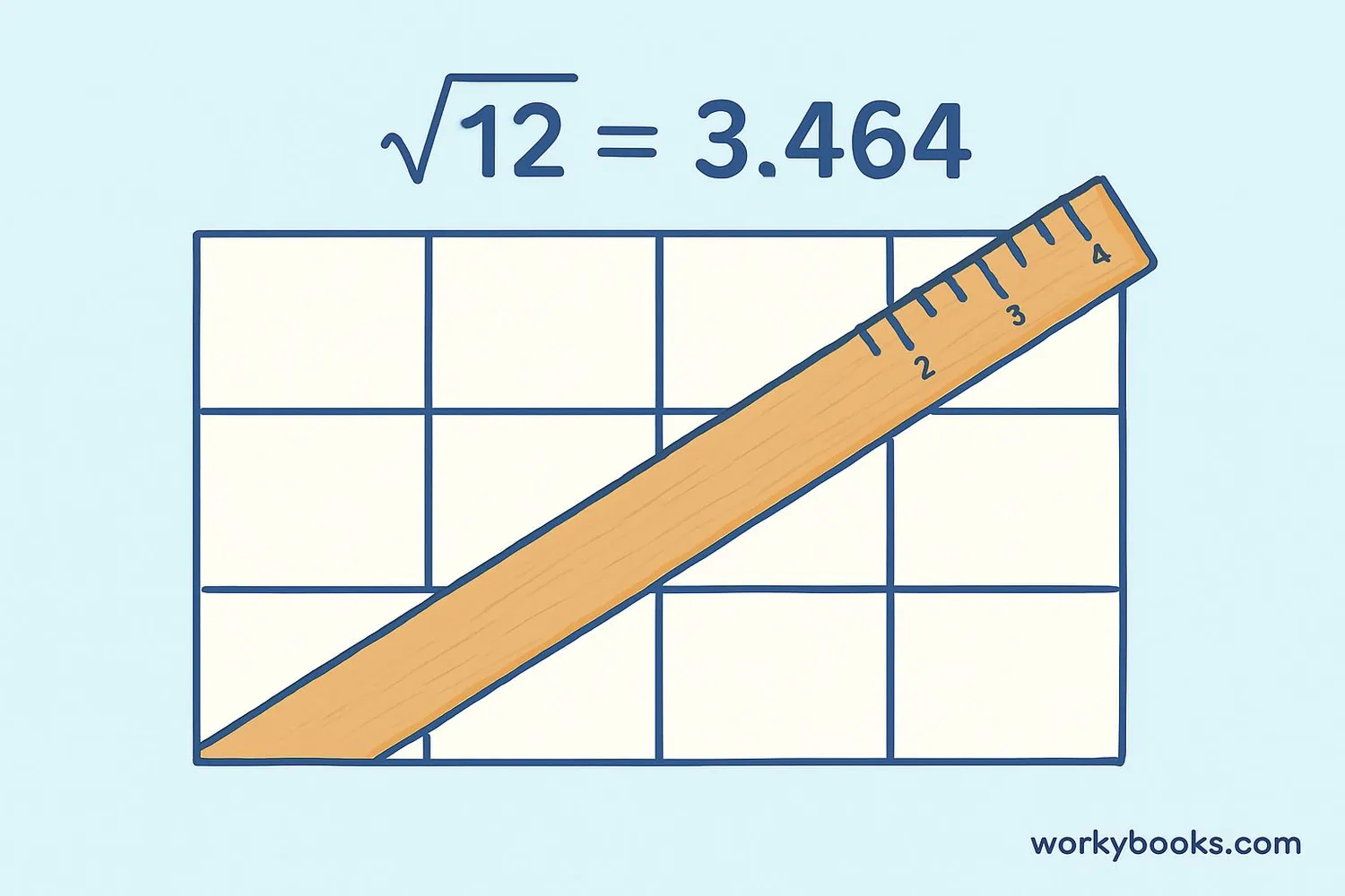 Image showing Visual approximation of √12