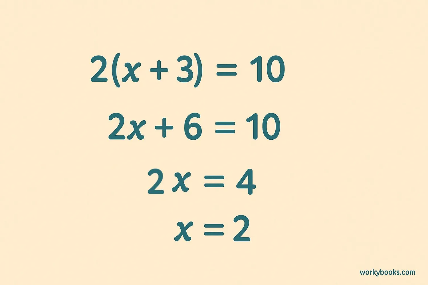 Step-by-step equation solving