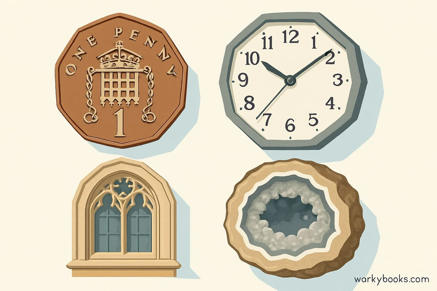 Common objects with dodecagon shapes