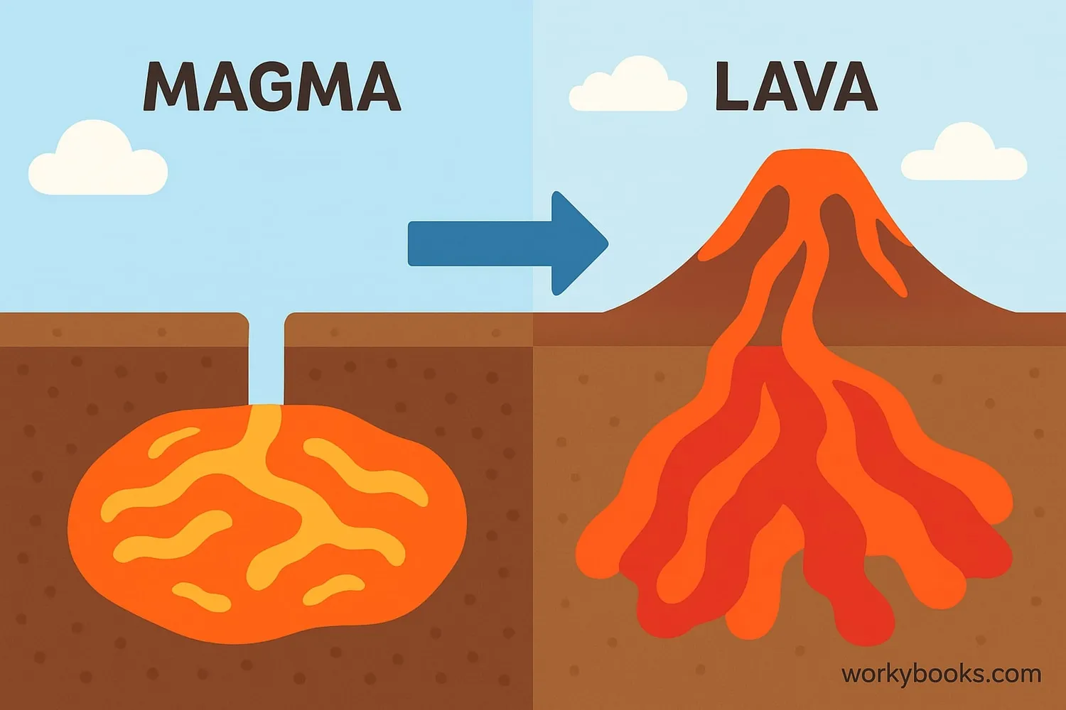 Magma vs Lava comparison