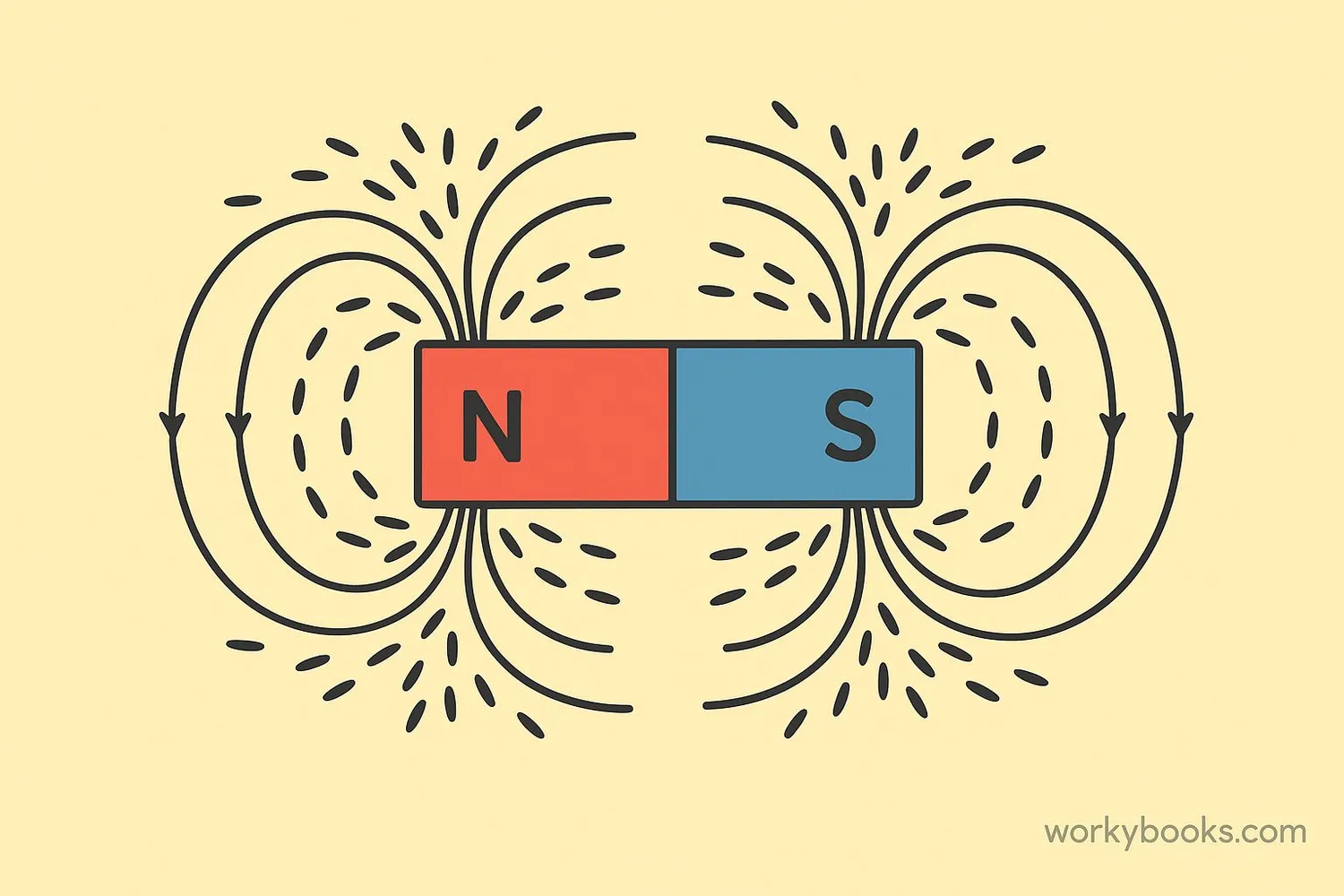 Magnetic field lines around a bar magnet