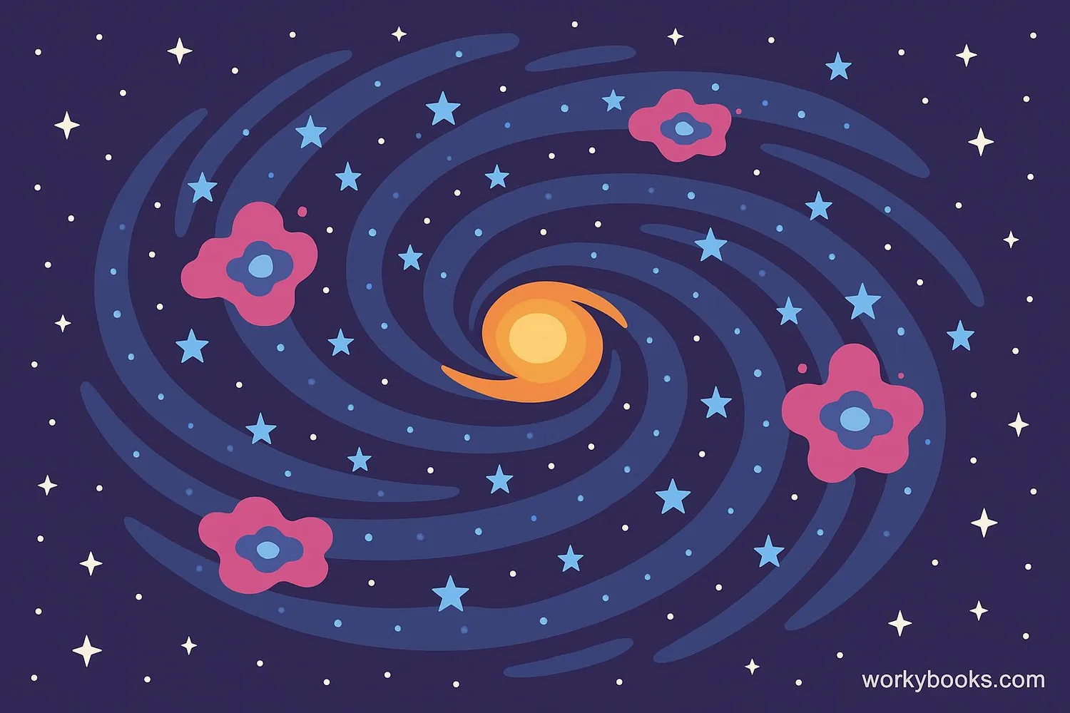 Illustration showing star formation