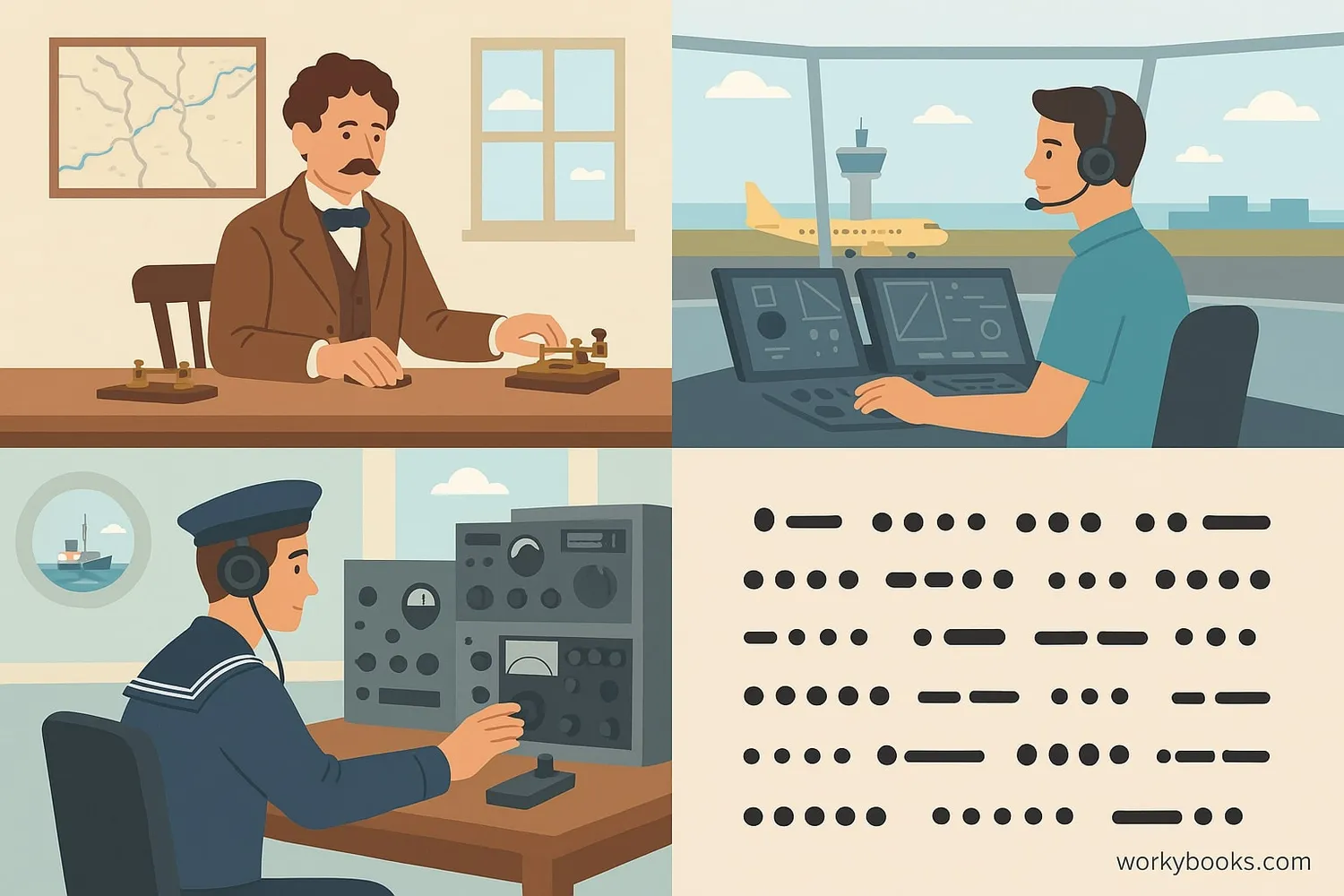 Historical and modern uses of Morse code