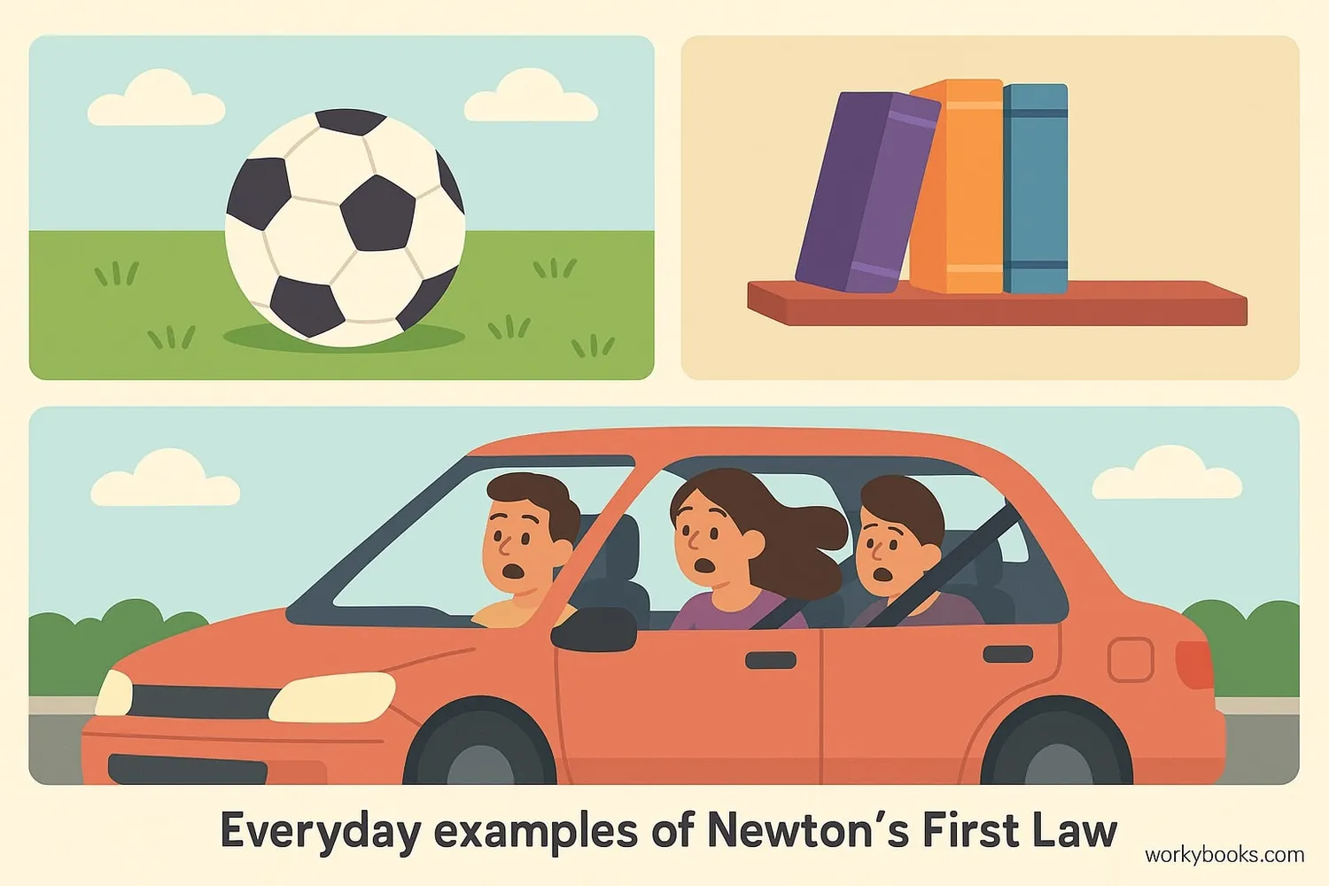 Everyday examples of Newton's First Law