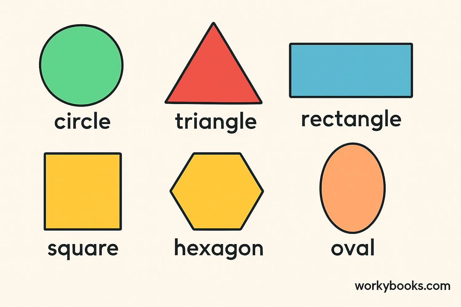 Collection of common 2D shapes