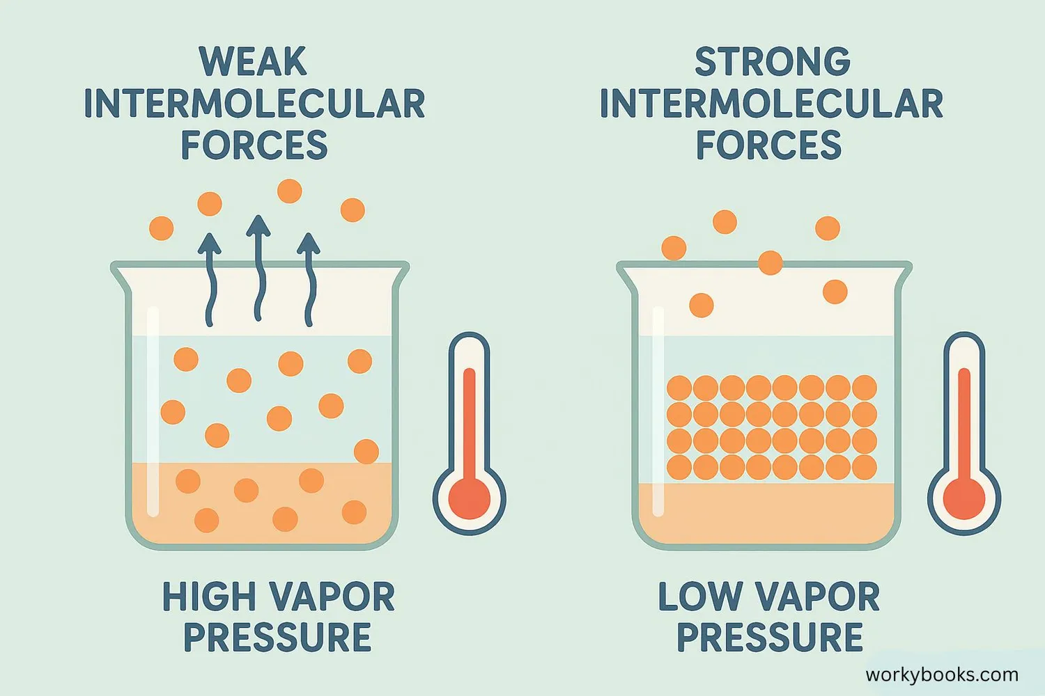 Factors affecting vapor pressure comparison