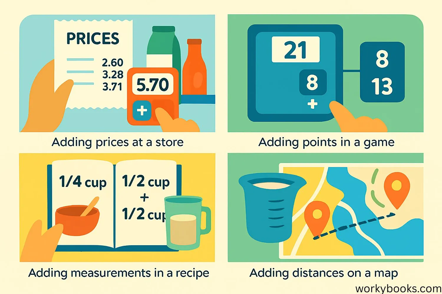 everyday addition scenarios