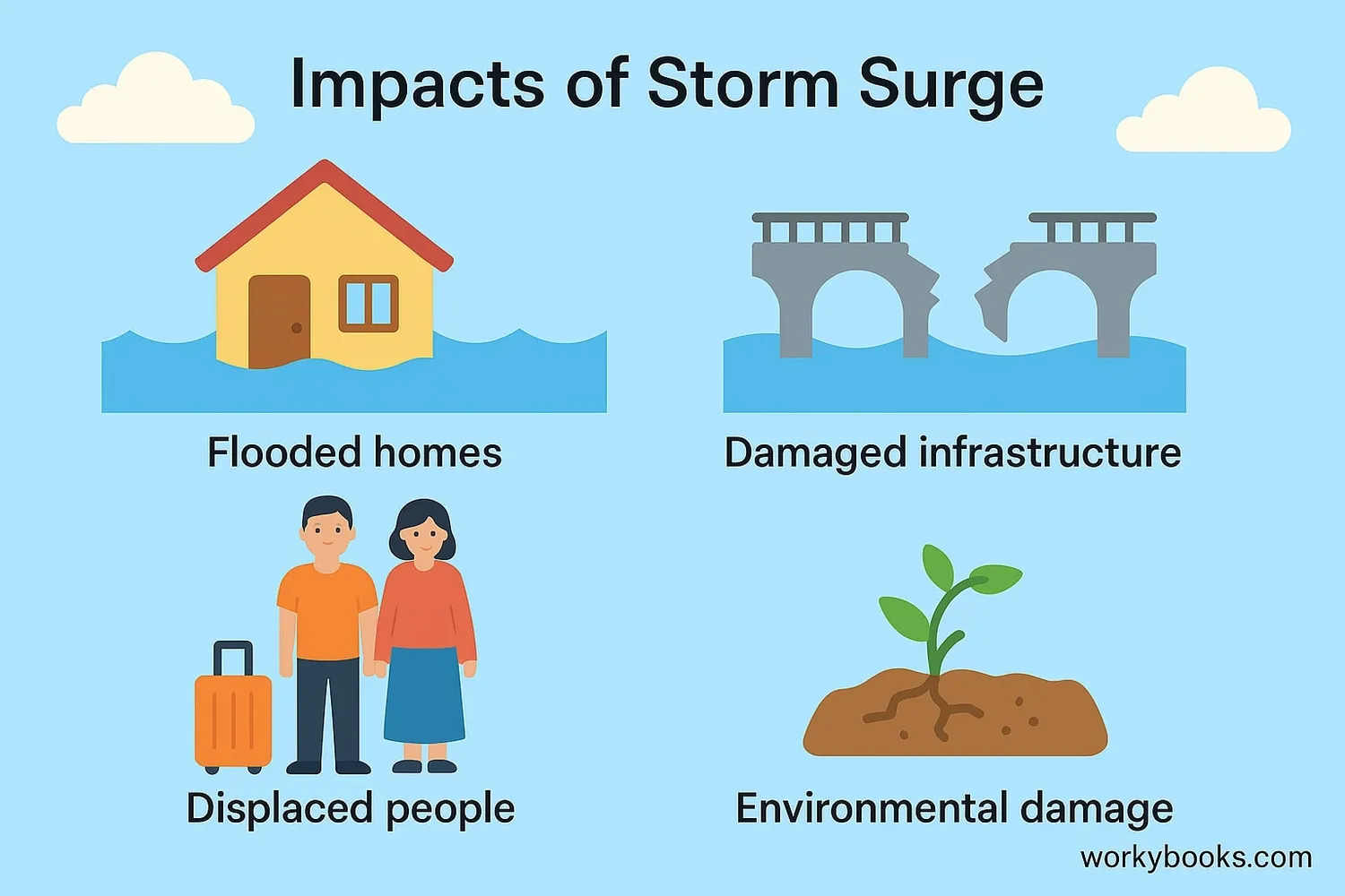 Storm surge impacts