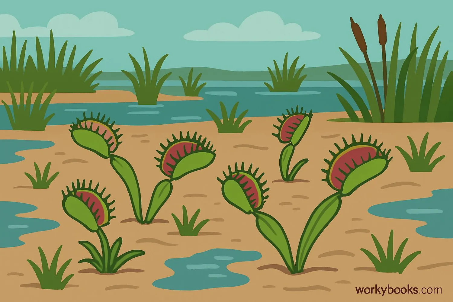 Natural habitat of Venus Flytrap