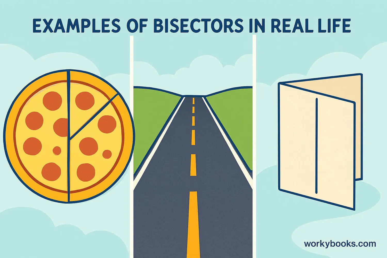 Examples of bisectors in everyday objects