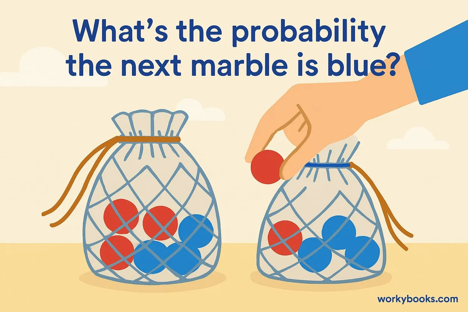 Conditional probability in action with marbles
