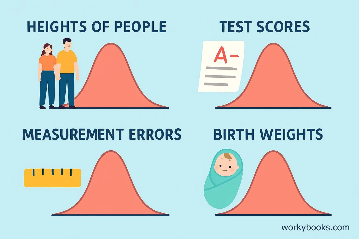 Everyday examples of normal distribution