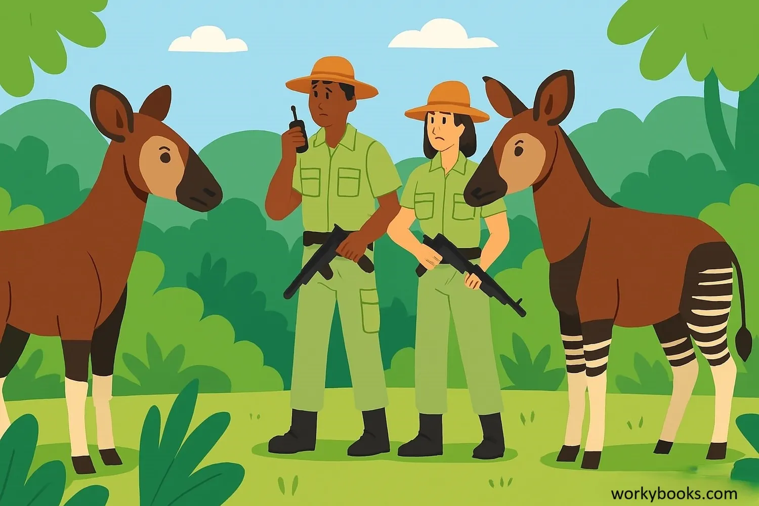 Conservation efforts to protect the okapi