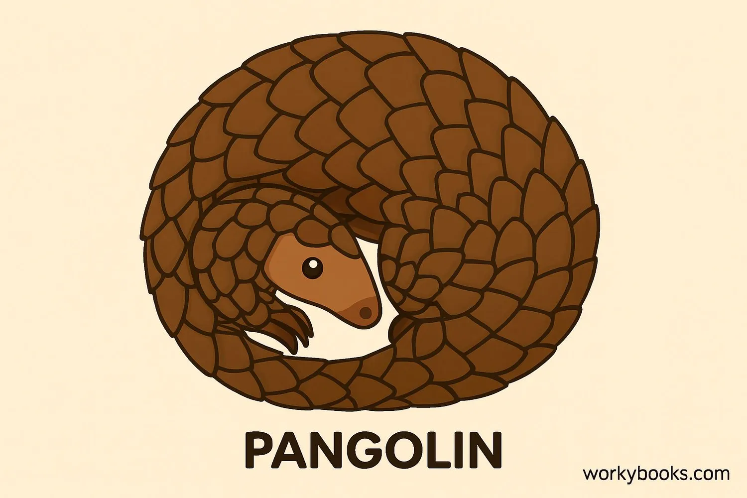 Illustration of a pangolin