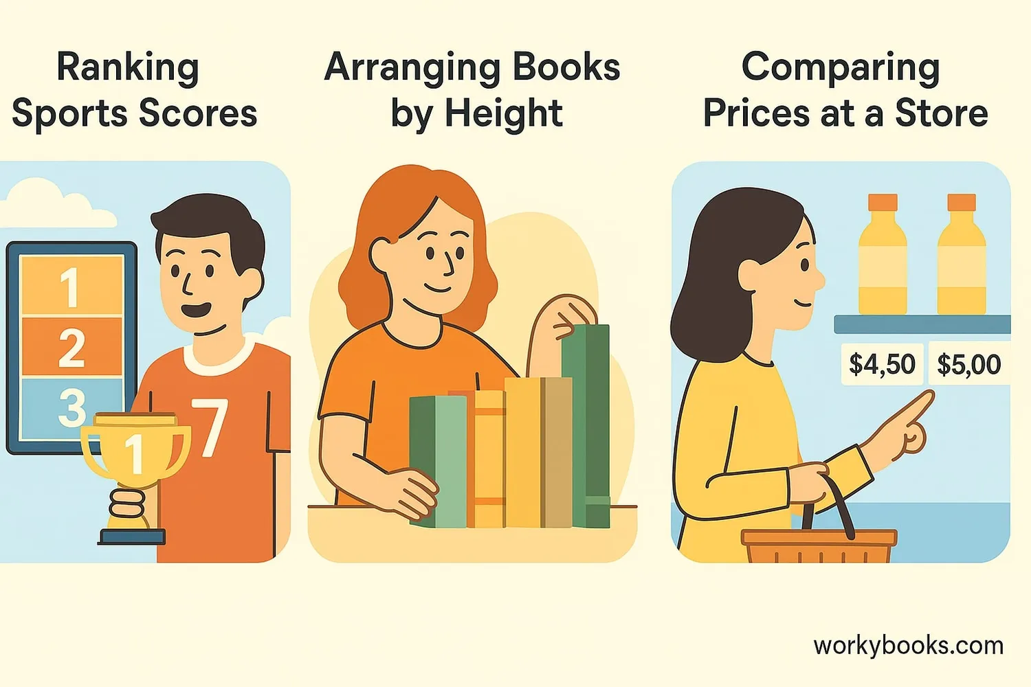 Comparing numbers in daily life