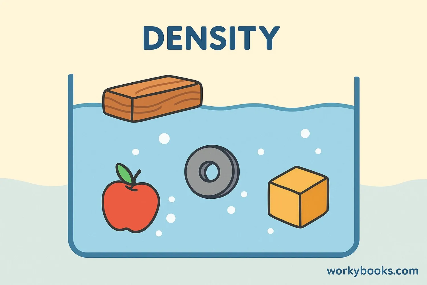 Visual explanation of density concept