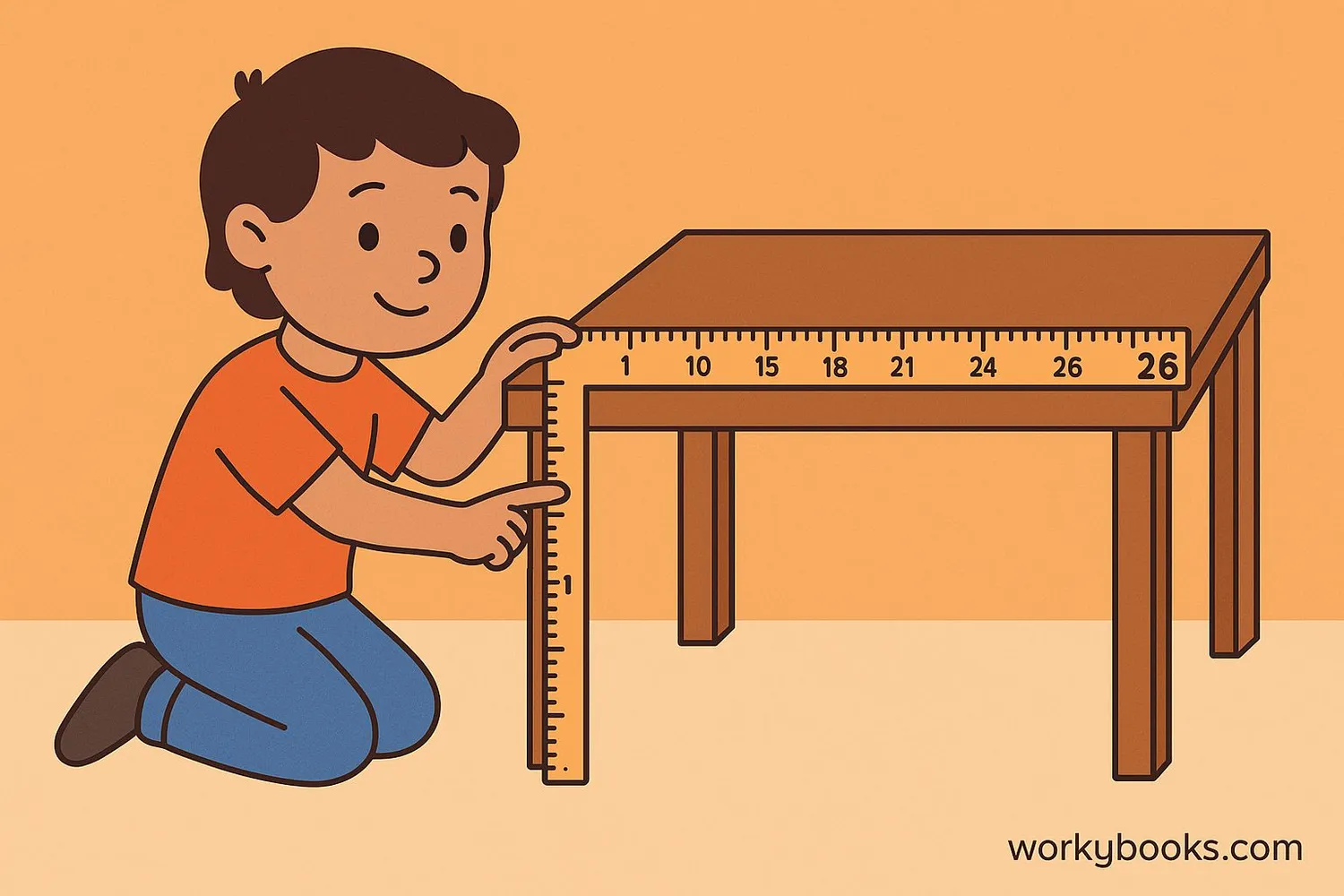 Step-by-step visual guide showing how to measure