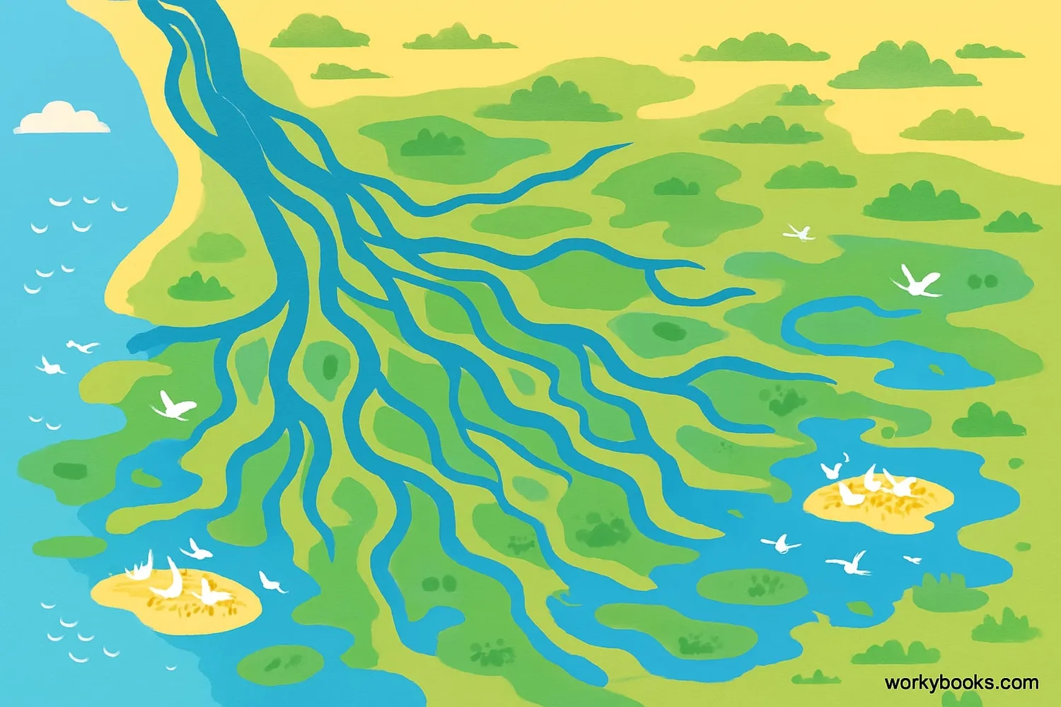 The Volga River Delta - Europe's largest river delta