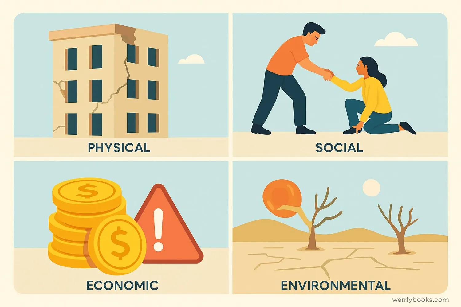 Illustration showing different types of vulnerability