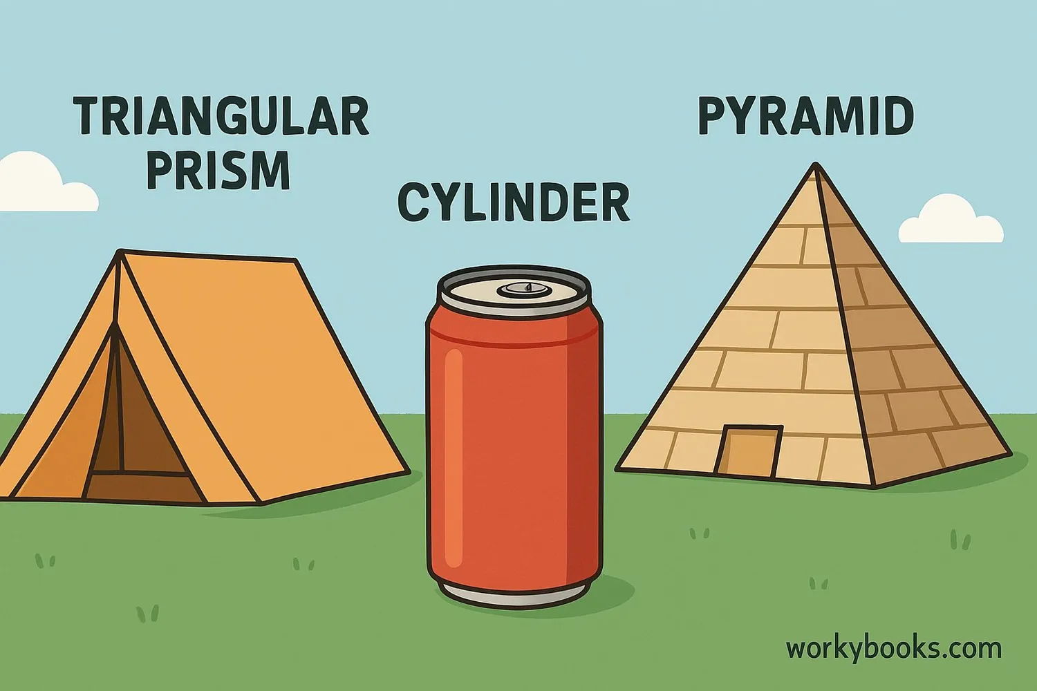 Everyday objects showing geometric bases in real life