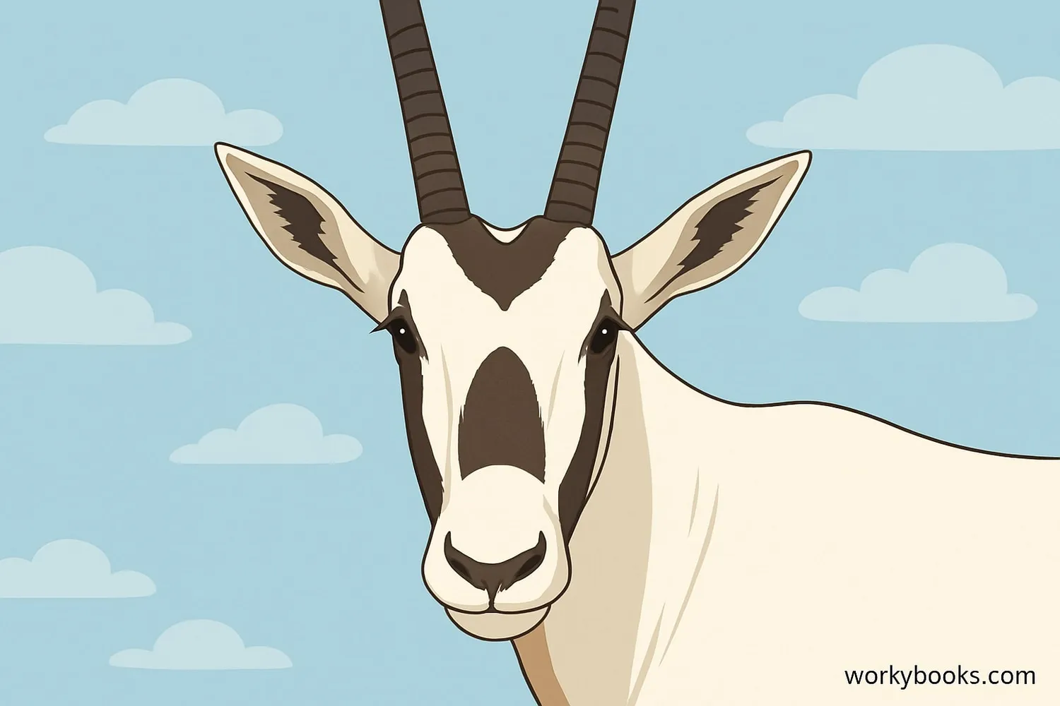 Distinctive features of the Arabian Oryx
