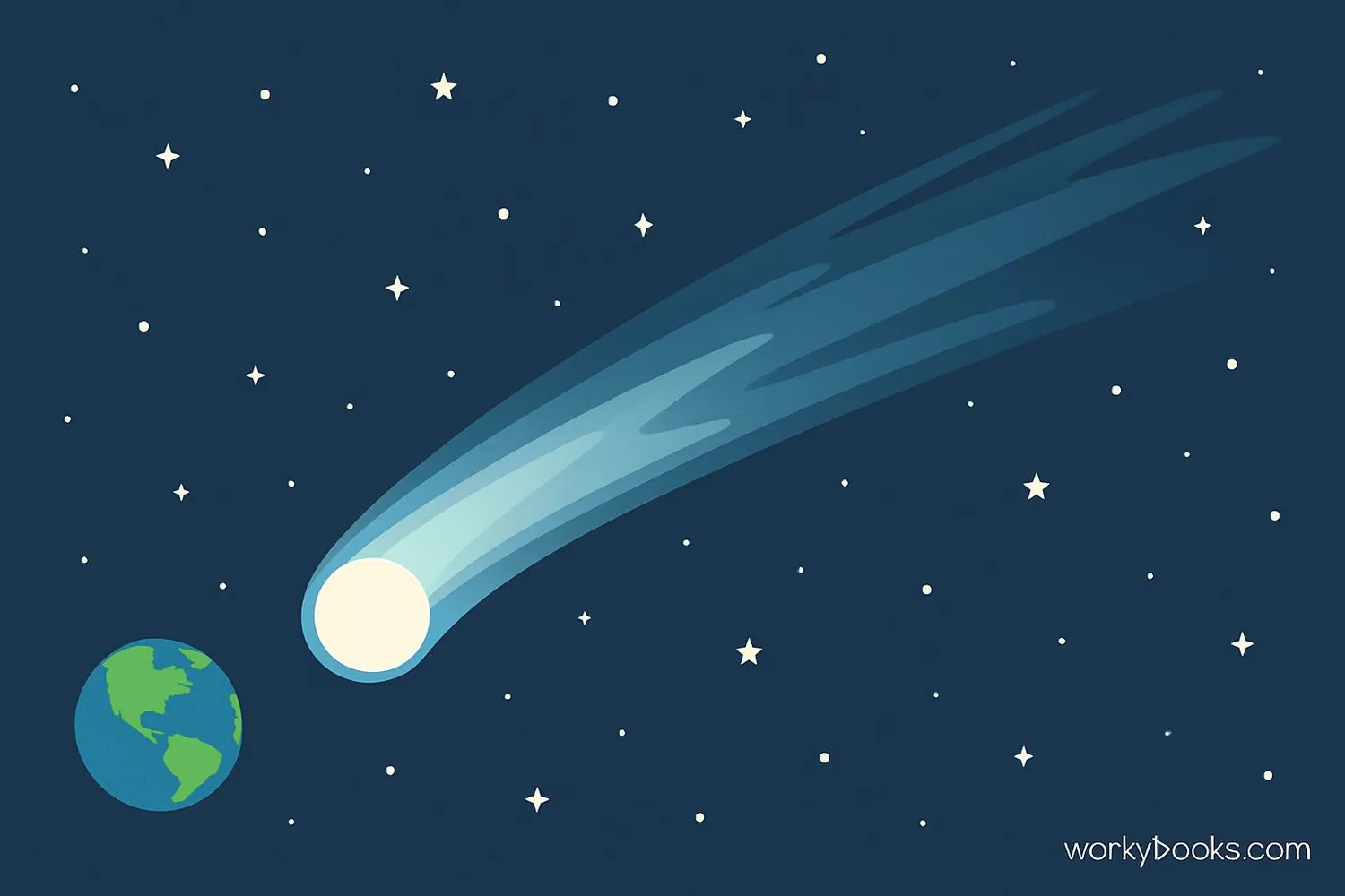 Illustration of Halley's Comet