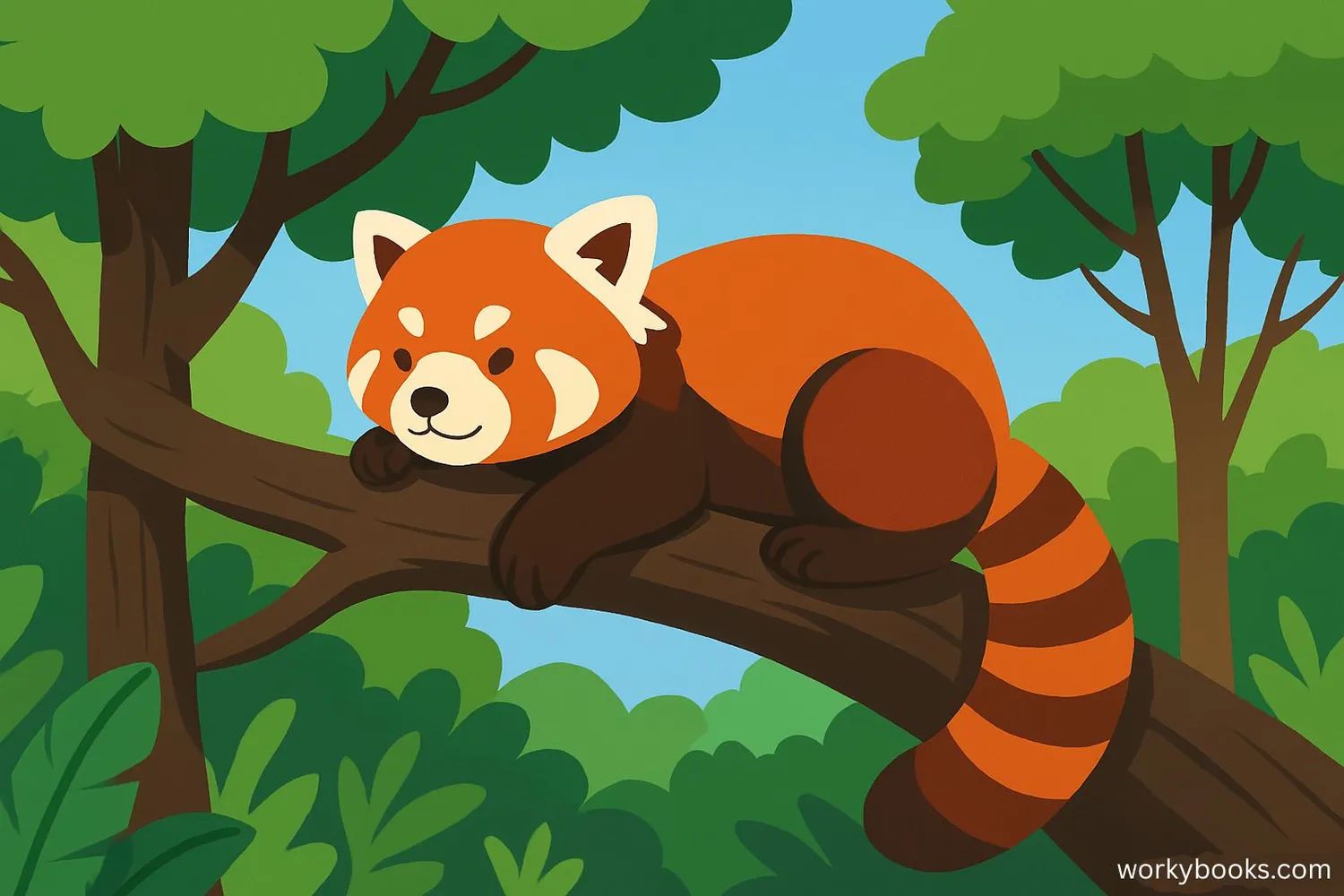 Visual representation of a red panda
