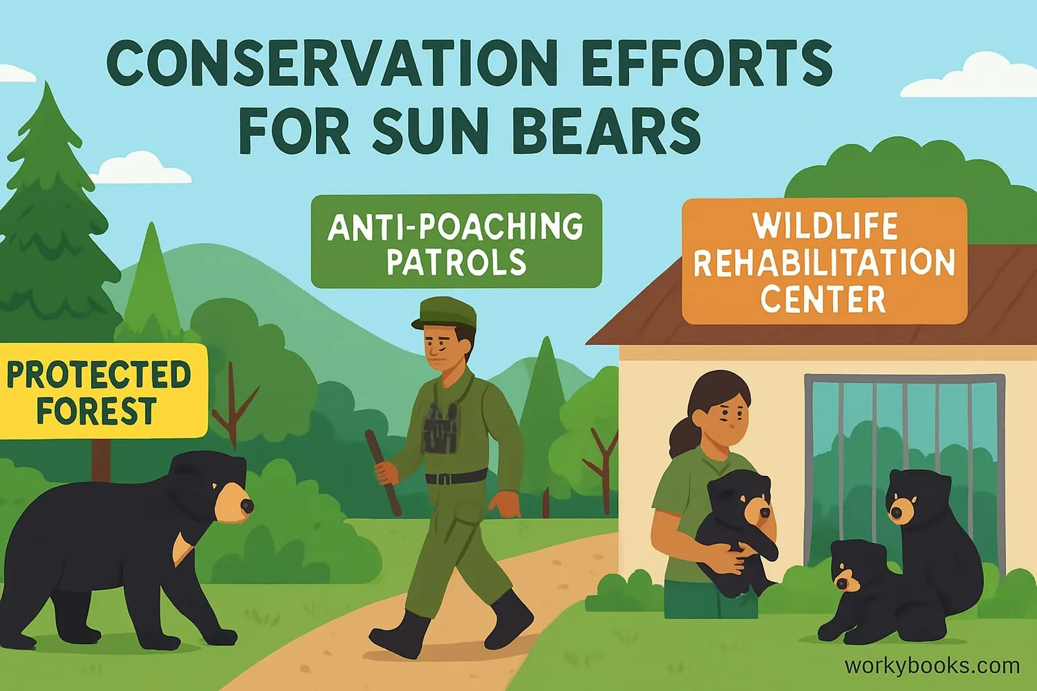 Conservation efforts for sun bears
