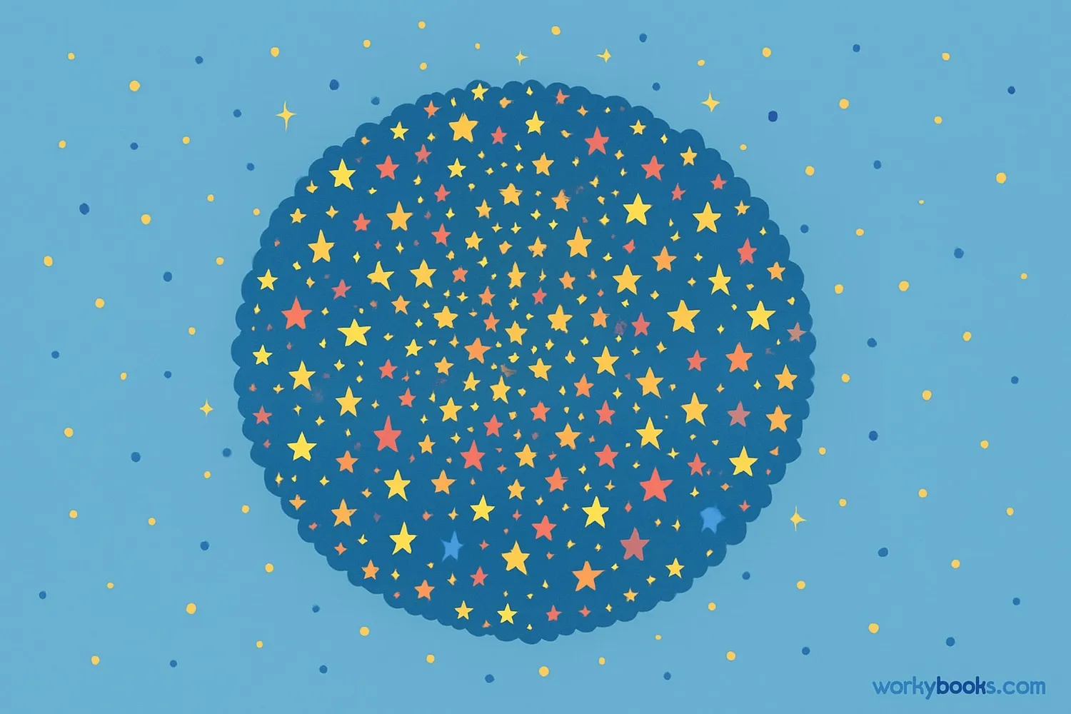Illustration of a typical globular cluster