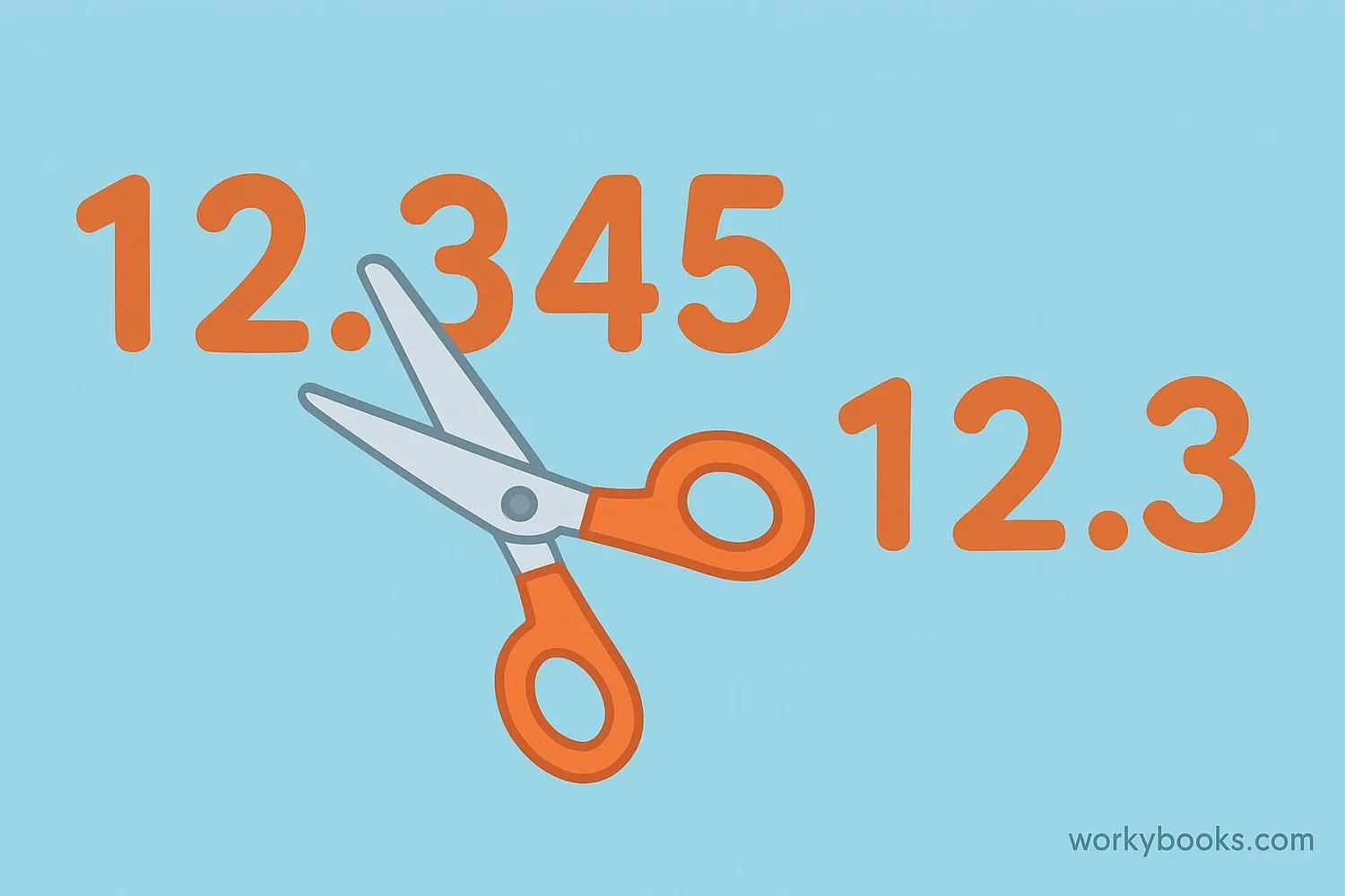 Truncation means cutting off numbers after a certain place