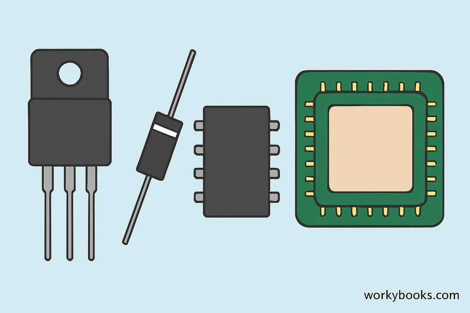 Various semiconductor devices that power modern technology