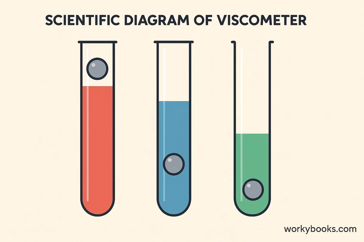 Viscometer measuring different fluid viscosities