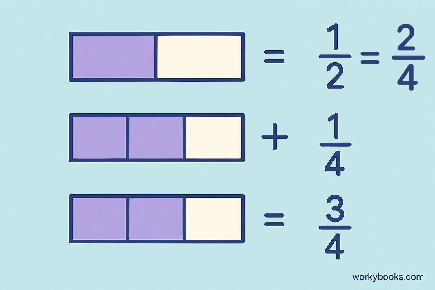 Finding common denominators for fraction addition