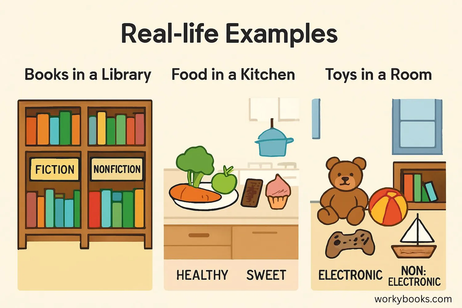 Examples of A intersection B complement in real life