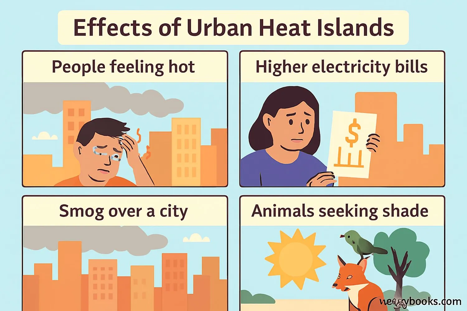 Consequences of urban heat islands
