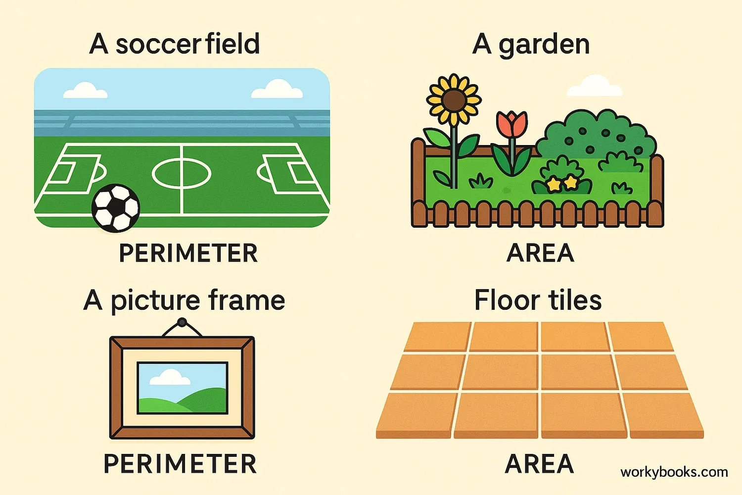 Area and perimeter in everyday life