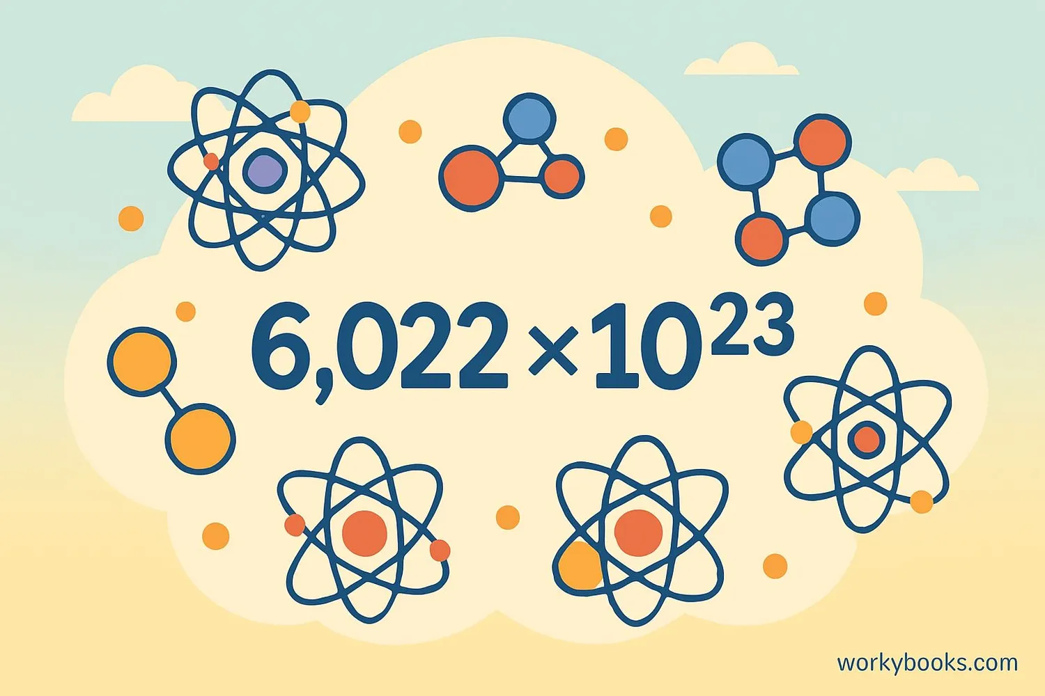 Visual representation of Avogadro's number
