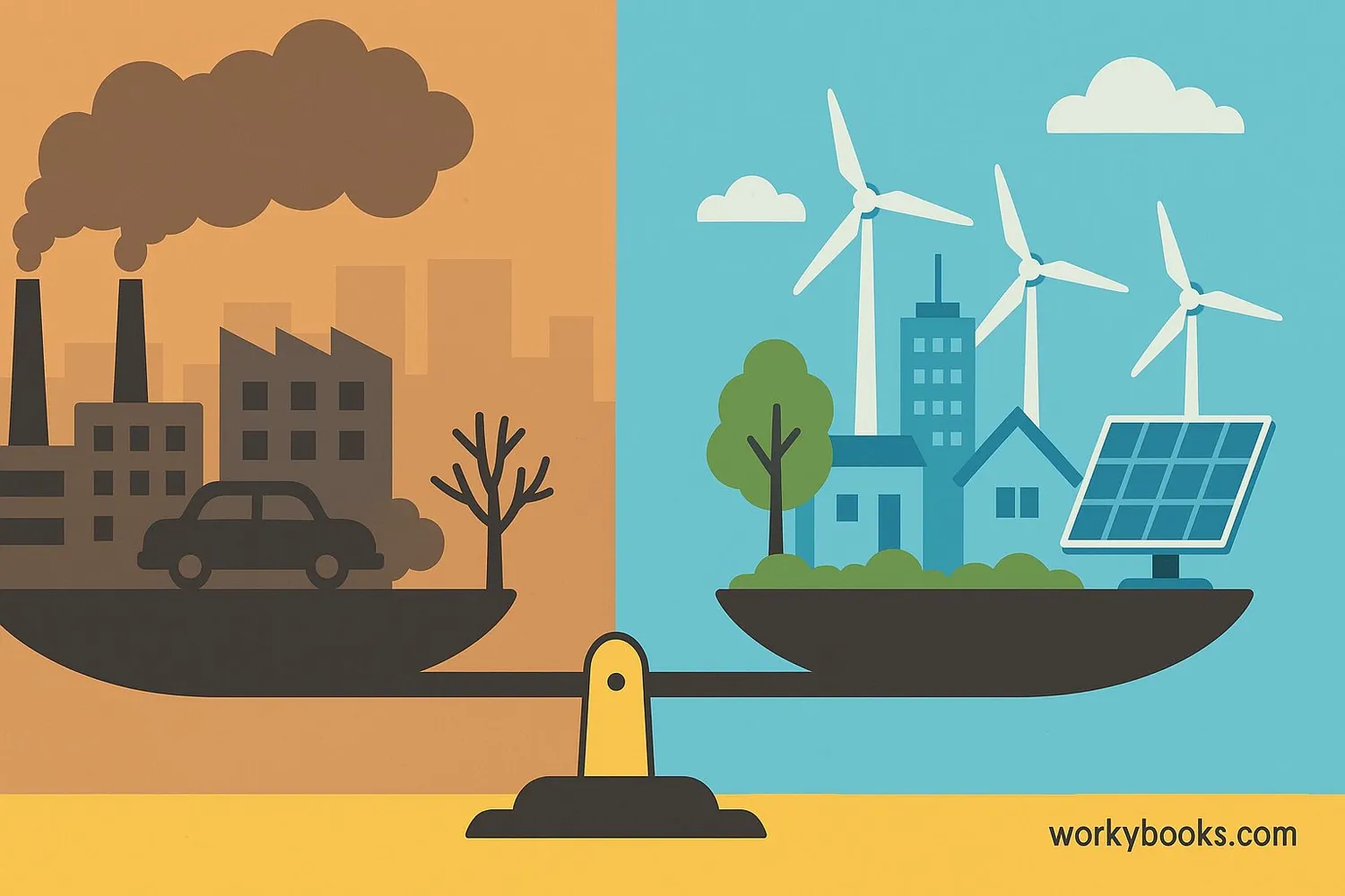 Illustration showing the importance of measuring emissions