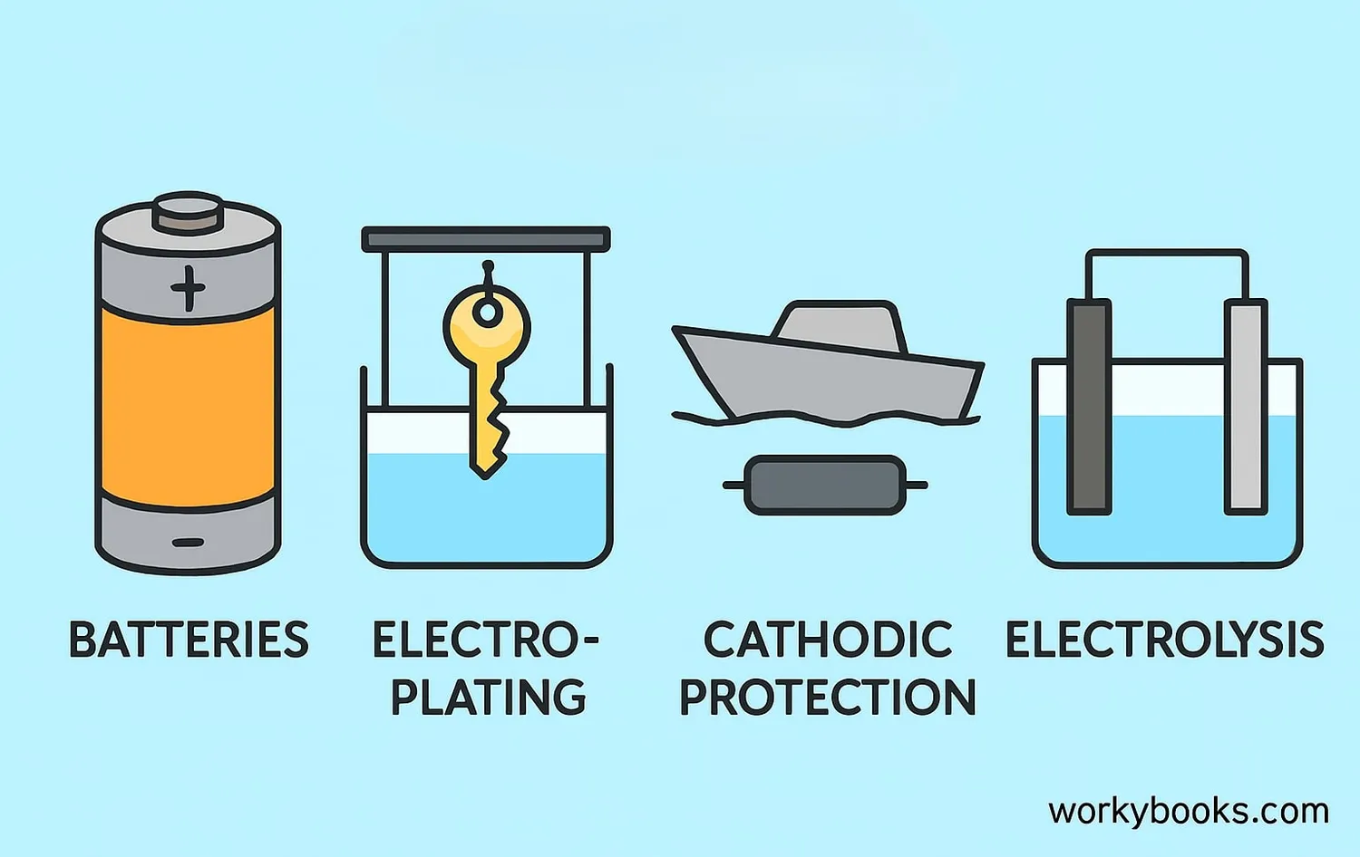 Various applications of anodes in technology