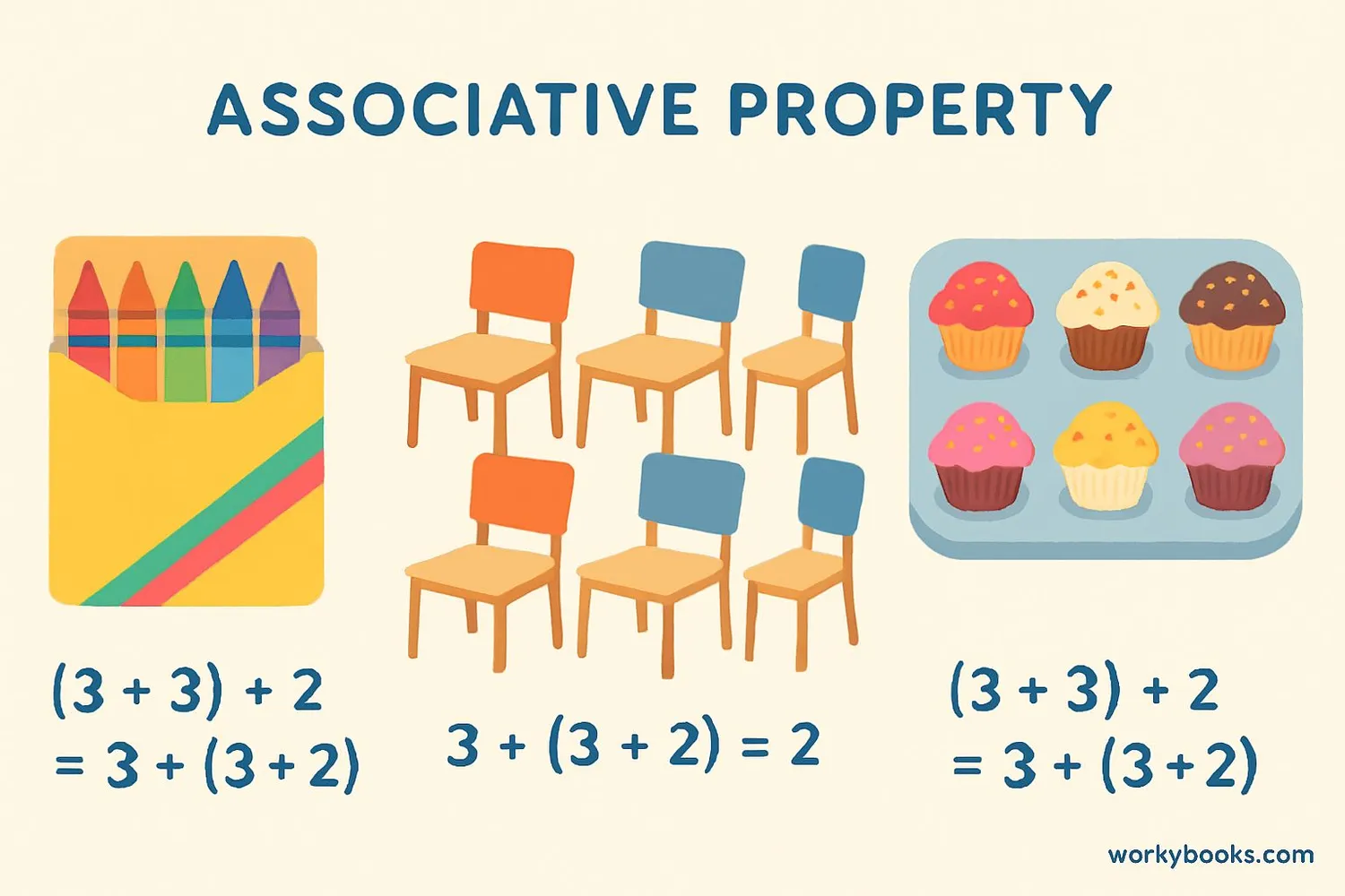 Real-world examples of associative property