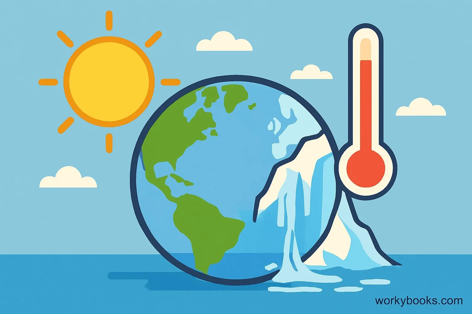Global warming's effect on glacial melting