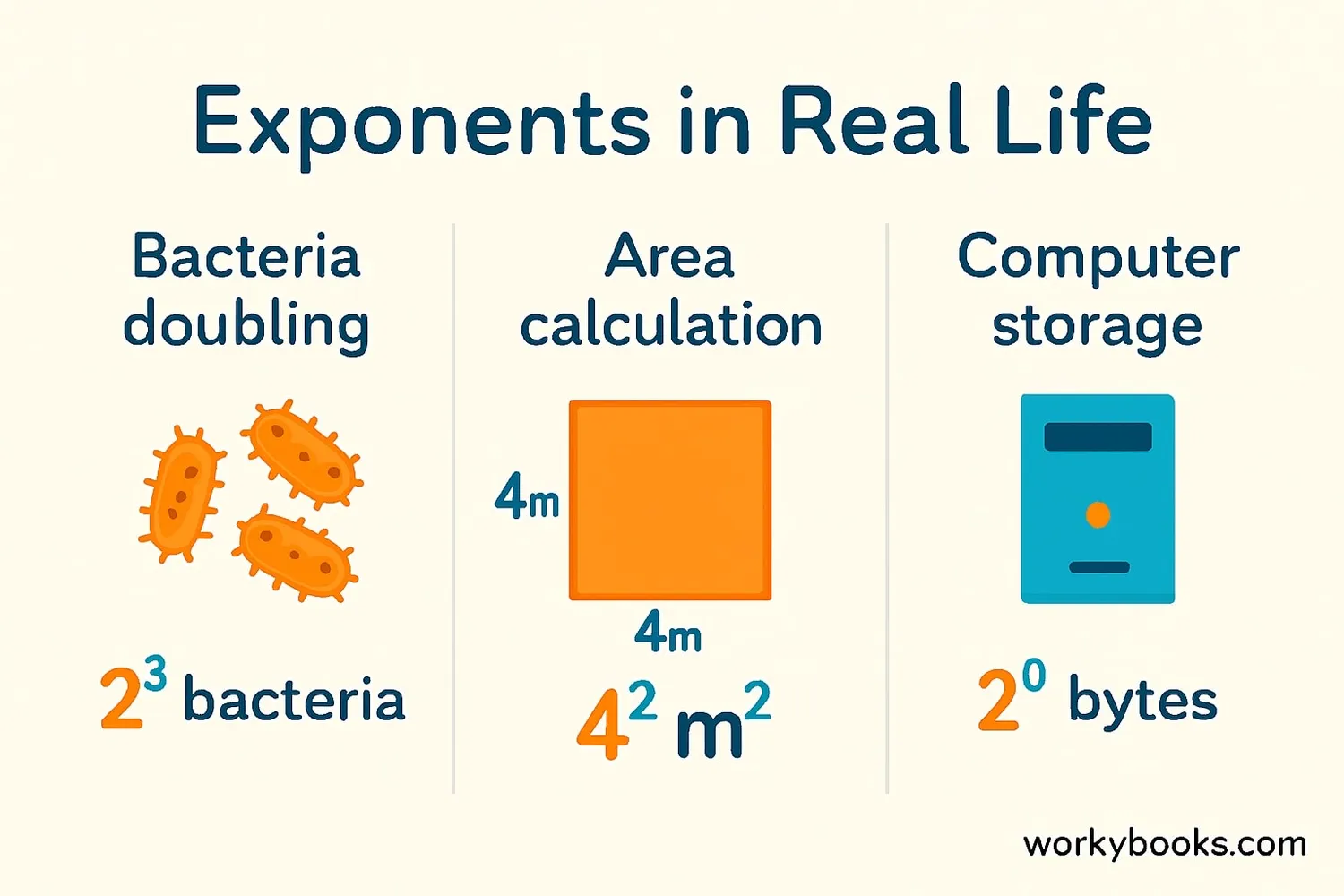 Examples of exponents in real life