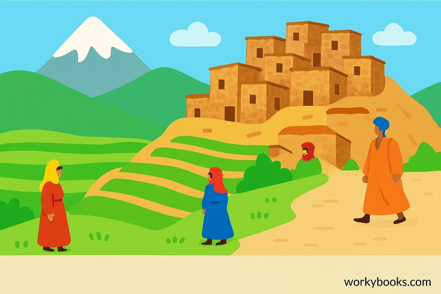 Berber people in traditional clothing