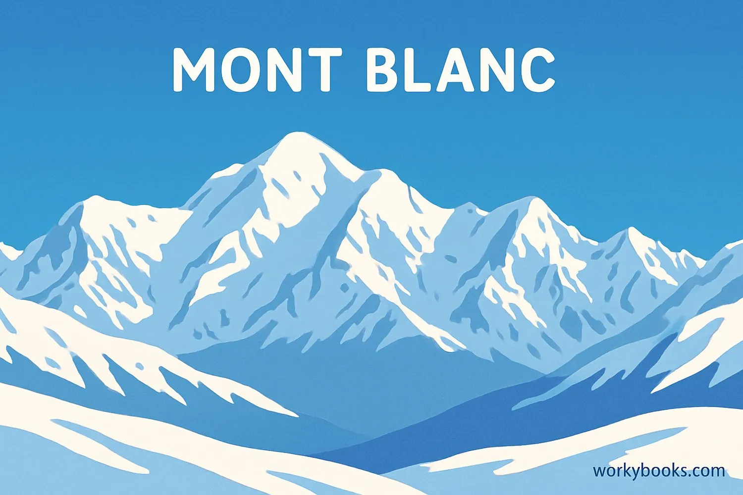 Panoramic view of Mont Blanc