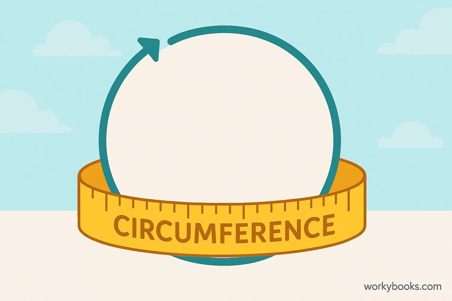 Circumference is the distance around the circle