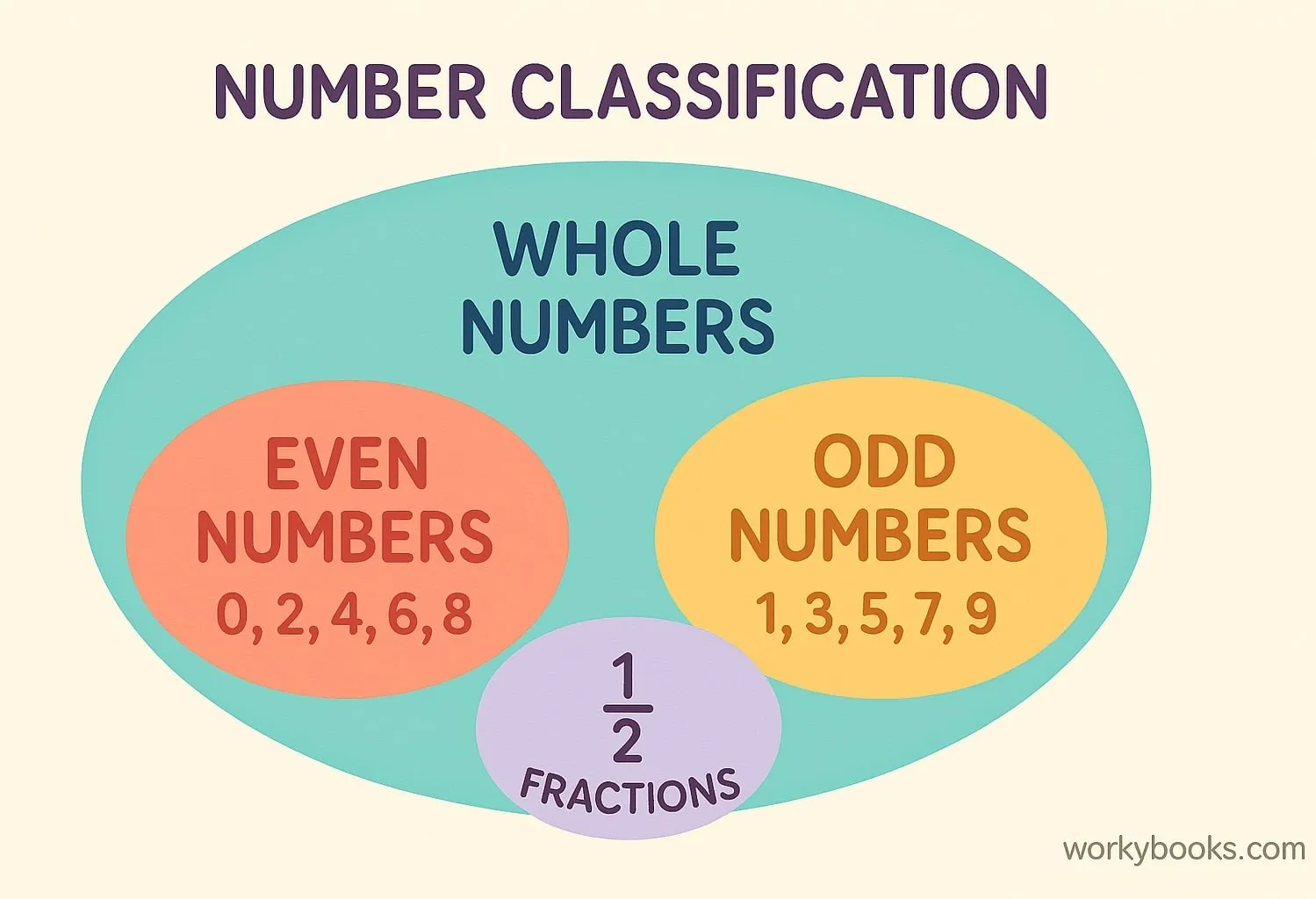 Visual representation of number classification showing even, odd, and other categories