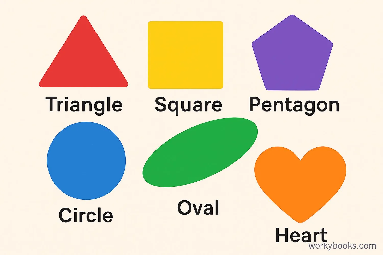 Collection of different closed shapes
