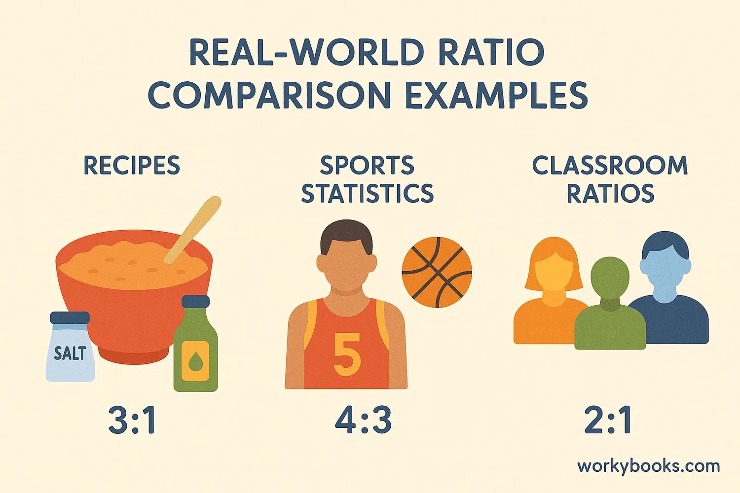 Real-world examples of ratio comparison